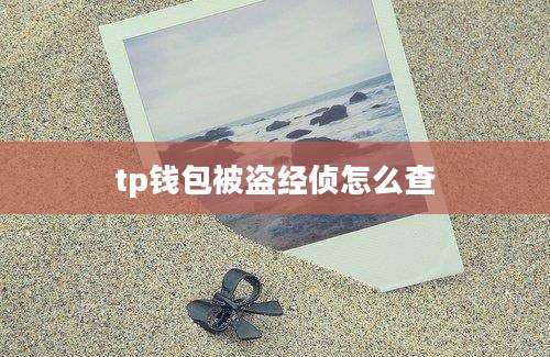 tp钱包被盗经侦怎么查