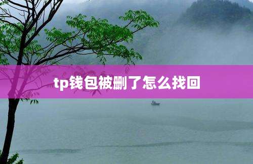 tp钱包被删了怎么找回