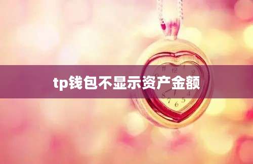 tp钱包不显示资产金额