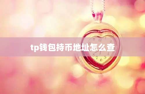 tp钱包持币地址怎么查