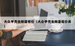 大众甲壳虫敞篷报价（大众甲壳虫敞篷报价表）