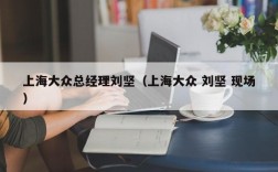 上海大众总经理刘坚（上海大众 刘坚 现场）