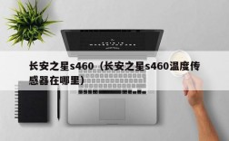 长安之星s460（长安之星s460温度传感器在哪里）