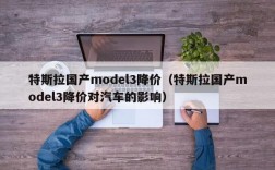 特斯拉国产model3降价（特斯拉国产model3降价对汽车的影响）