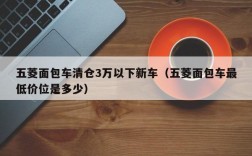 五菱面包车清仓3万以下新车（五菱面包车最低价位是多少）