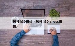 风神h30报价（风神h30 cross报价）