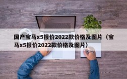 国产宝马x5报价2022款价格及图片（宝马x5报价2022款价格及图片）