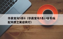 华晨宝马5系li（华晨宝马5系LI全系标配天使之翼迎宾灯）