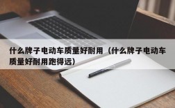 什么牌子电动车质量好耐用（什么牌子电动车质量好耐用跑得远）