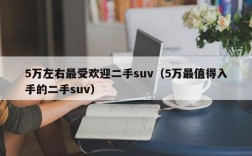 5万左右最受欢迎二手suv（5万最值得入手的二手suv）