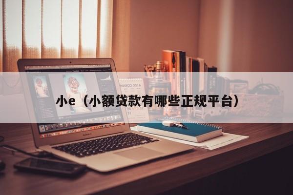 小e（小额贷款有哪些正规平台）-图1