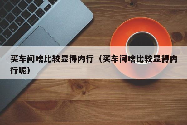 买车问啥比较显得内行（买车问啥比较显得内行呢）-图1