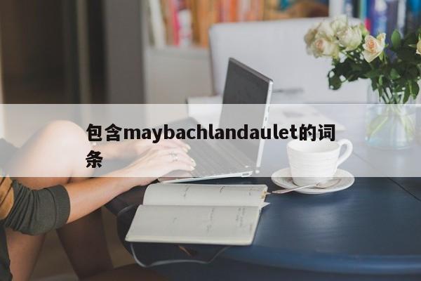 包含maybachlandaulet的词条-图1