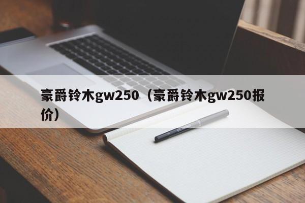 豪爵铃木gw250（豪爵铃木gw250报价）-图1